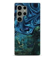 Galaxy S24 Ultra Wood Live Edge Phone Case - Zane (Blue, 801108)