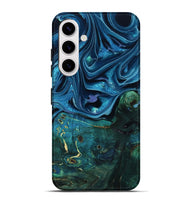 Galaxy S25 Plus Wood Live Edge Phone Case - Zane (Blue, 801108)