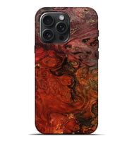 iPhone 16 Pro Max Wood Live Edge Phone Case - Santana (Red, 801110)