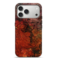 iPhone 17 Pro Max Wood Live Edge Phone Case - Santana (Red, 801110)