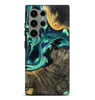 Galaxy S24 Ultra Wood Live Edge Phone Case - Agatha (Green, 801111)