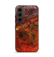 Galaxy S23 Wood Live Edge Phone Case - Edna (Red, 801114)