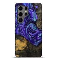 Galaxy S25 Ultra Wood Live Edge Phone Case - Carlos (Purple, 801116)