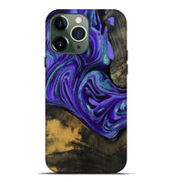 iPhone 13 Pro Max Wood Live Edge Phone Case - Carlos (Purple, 801116)