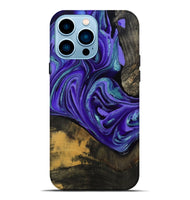 iPhone 14 Pro Max Wood Live Edge Phone Case - Carlos (Purple, 801116)