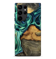 Galaxy S22 Ultra Wood Live Edge Phone Case - Jream (Green, 801119)