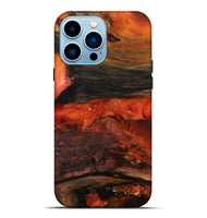 iPhone 14 Pro Max Wood Live Edge Phone Case - Shyann (Red, 801120)