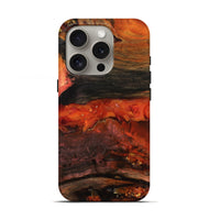 iPhone 16 Pro Wood Live Edge Phone Case - Shyann (Red, 801120)