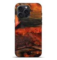 iPhone 16 Pro Max Wood Live Edge Phone Case - Shyann (Red, 801120)