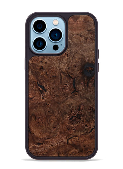 iPhone 14 Pro Max Wood Phone Case - Mina (Wood Burl, 801216)