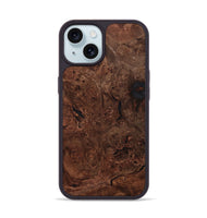 iPhone 15 Wood Phone Case - Mina (Wood Burl, 801216)