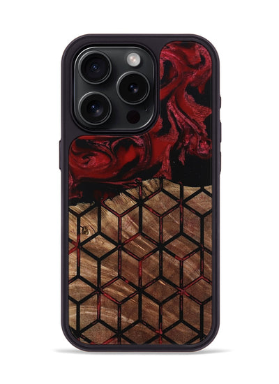 iPhone 15 Pro Wood Phone Case - Araceli (Pattern, 801311)