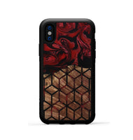 iPhone Xs Wood Phone Case - Araceli (Pattern, 801311)