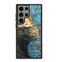 Galaxy S23 Ultra Wood Phone Case - Alvie (Teal & Gold, 801318)