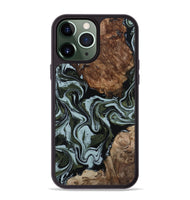 iPhone 13 Pro Max Wood Phone Case - Jed (Green, 801345)