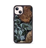 iPhone 14 Wood Phone Case - Jed (Green, 801345)