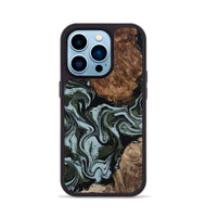 iPhone 14 Pro Wood Phone Case - Jed (Green, 801345)