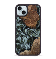 iPhone 15 Plus Wood Phone Case - Jed (Green, 801345)