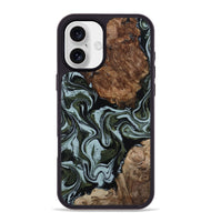 iPhone 16 Plus Wood Phone Case - Jed (Green, 801345)
