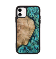 iPhone 11 Wood Phone Case - Tea (Green, 801346)