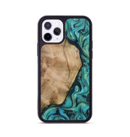 iPhone 11 Pro Wood Phone Case - Tea (Green, 801346)