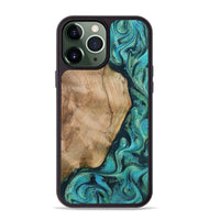 iPhone 13 Pro Max Wood Phone Case - Tea (Green, 801346)