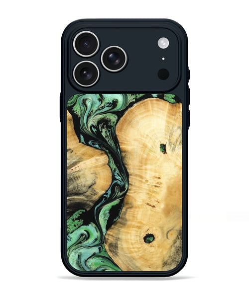 iPhone 17 Pro Max Wood Phone Case - Keith (Green, 801350)