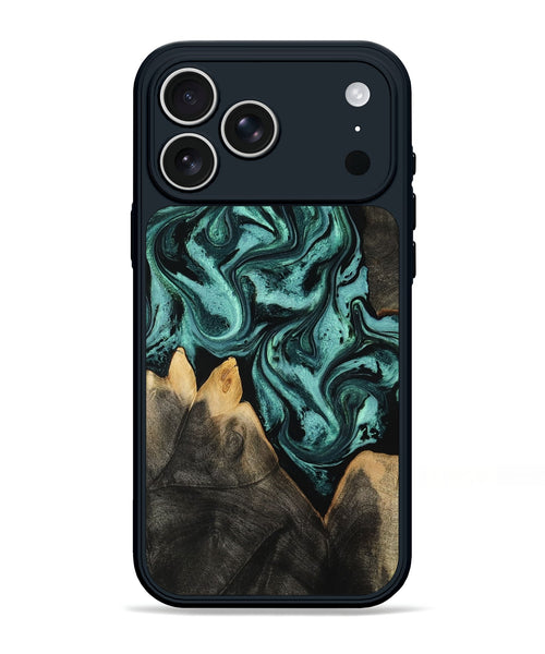 iPhone 17 Pro Max Wood Phone Case - Karin (Green, 801354)