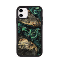 iPhone 11 Wood Phone Case - Beatriz (Green, 801358)