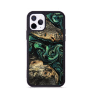 iPhone 11 Pro Wood Phone Case - Beatriz (Green, 801358)