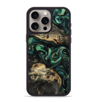 iPhone 15 Pro Max Wood Phone Case - Beatriz (Green, 801358)