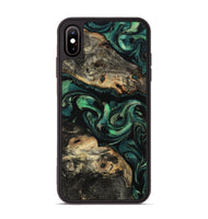 iPhone Xs Max Wood Phone Case - Beatriz (Green, 801358)