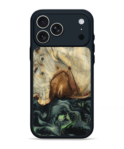 iPhone 17 Pro Max Wood Phone Case - Arthur (Green, 801360)