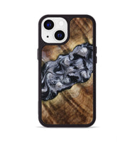 iPhone 13 Wood Phone Case - Yvette (Black & White, 801404)
