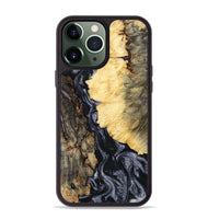iPhone 13 Pro Max Wood Phone Case - Ofelia (Black & White, 801405)