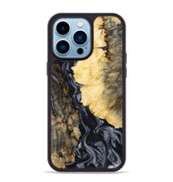 iPhone 14 Pro Max Wood Phone Case - Ofelia (Black & White, 801405)