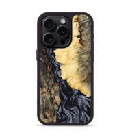 iPhone 15 Pro Wood Phone Case - Ofelia (Black & White, 801405)
