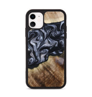 iPhone 11 Wood Phone Case - Pablo (Black & White, 801406)