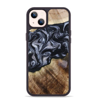 iPhone 14 Plus Wood Phone Case - Pablo (Black & White, 801406)