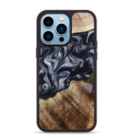 iPhone 14 Pro Max Wood Phone Case - Pablo (Black & White, 801406)