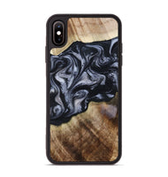 iPhone Xs Max Wood Phone Case - Pablo (Black & White, 801406)