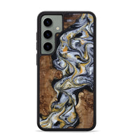 Galaxy S24 Plus Wood Phone Case - Alecia (Black & White, 801407)