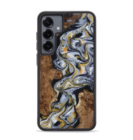 Galaxy S25 Plus Wood Phone Case - Alecia (Black & White, 801407)