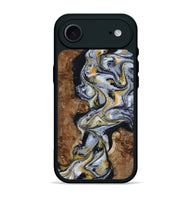 iPhone 17 Air Wood Phone Case - Alecia (Black & White, 801407)