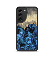 Galaxy S22 Wood Phone Case - Glenda (Blue, 801410)