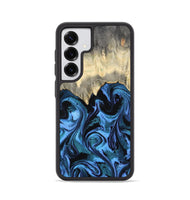 Galaxy S25 Wood Phone Case - Glenda (Blue, 801410)