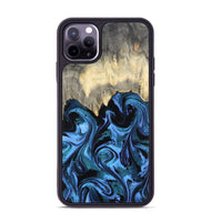 iPhone 11 Pro Max Wood Phone Case - Glenda (Blue, 801410)