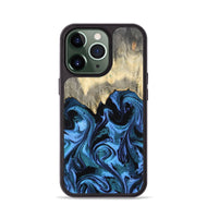 iPhone 13 Pro Wood Phone Case - Glenda (Blue, 801410)