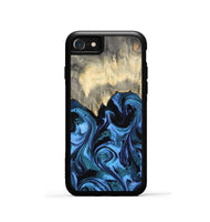 iPhone SE Wood Phone Case - Glenda (Blue, 801410)
