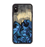 iPhone Xs Max Wood Phone Case - Glenda (Blue, 801410)